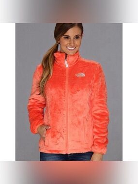 The North Face Osito Jacket Coral Soft Silken Raschel Fleece Sz M